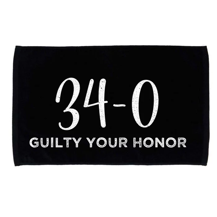 34 Out Of 34 First Time Trump Scores 100% Ny Trial Guilty Microfiber Hand Towel