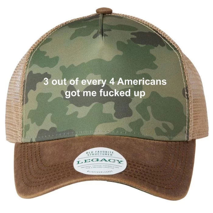 3 Out Of Every 4 Americans Got Me Fucked Up Legacy Tie Dye Trucker Hat