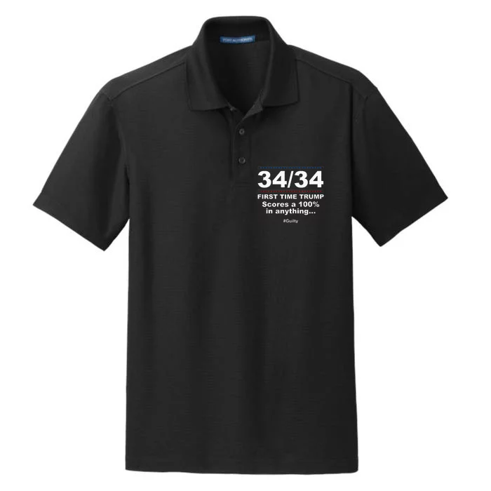 34 Out Of 34 First Time Trump Scores 100 Ny Trial Guilty Dry Zone Grid Performance Polo