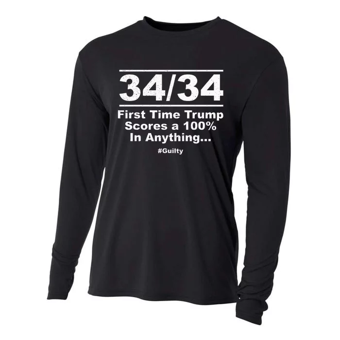 34 Out Of 34 First Time Trump Scores 100 Ny Trial Guilty Cooling Performance Long Sleeve Crew