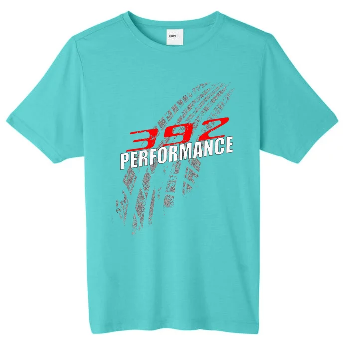 392 Performance 6.4 Tire Marks Race Car ChromaSoft Performance T-Shirt