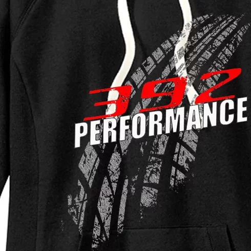 392 Performance 6.4 Tire Marks Race Car Women's Fleece Hoodie