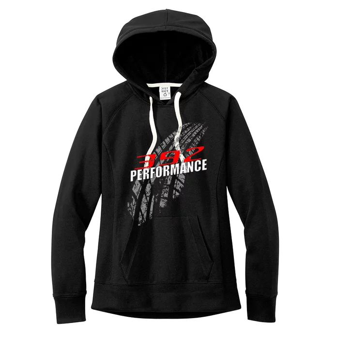 392 Performance 6.4 Tire Marks Race Car Women's Fleece Hoodie