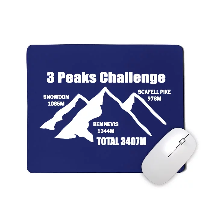 3 Peaks Challenge Mousepad