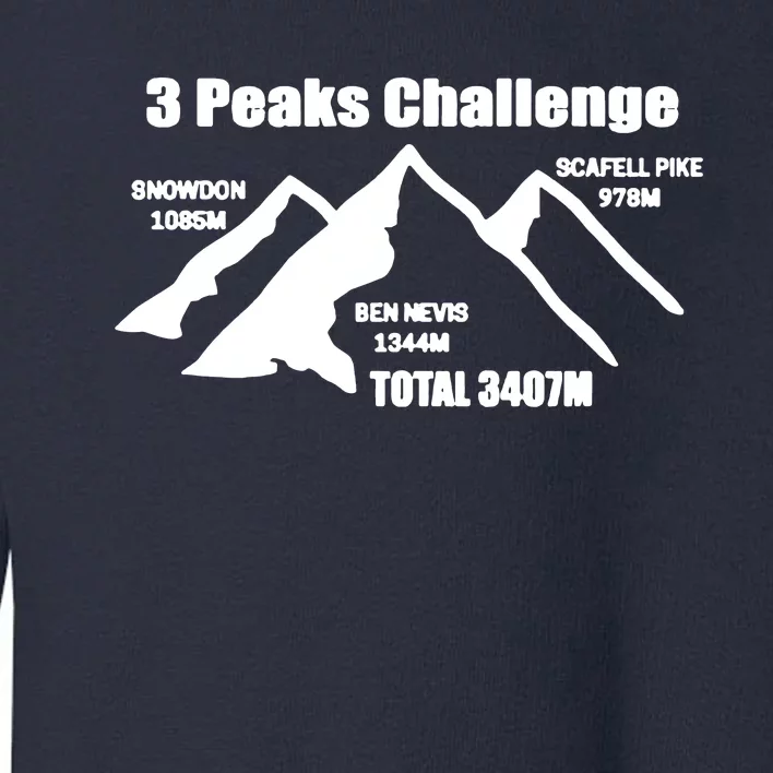 3 Peaks Challenge Toddler Sweatshirt