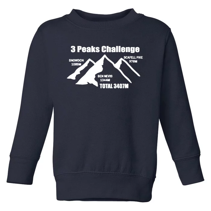 3 Peaks Challenge Toddler Sweatshirt