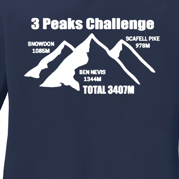 3 Peaks Challenge Ladies Long Sleeve Shirt