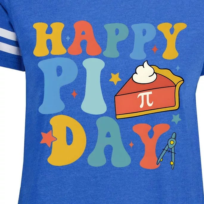 3.14 Pi Day Pie Day Pi Symbol For Math Lovers Enza Ladies Jersey Football T-Shirt