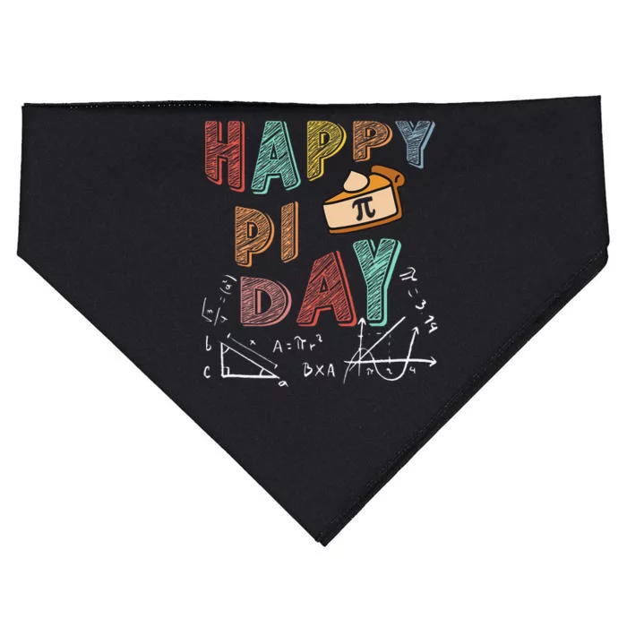 3.14 PI Day Pie Day Pi Symbol For Math Lovers USA-Made Doggie Bandana