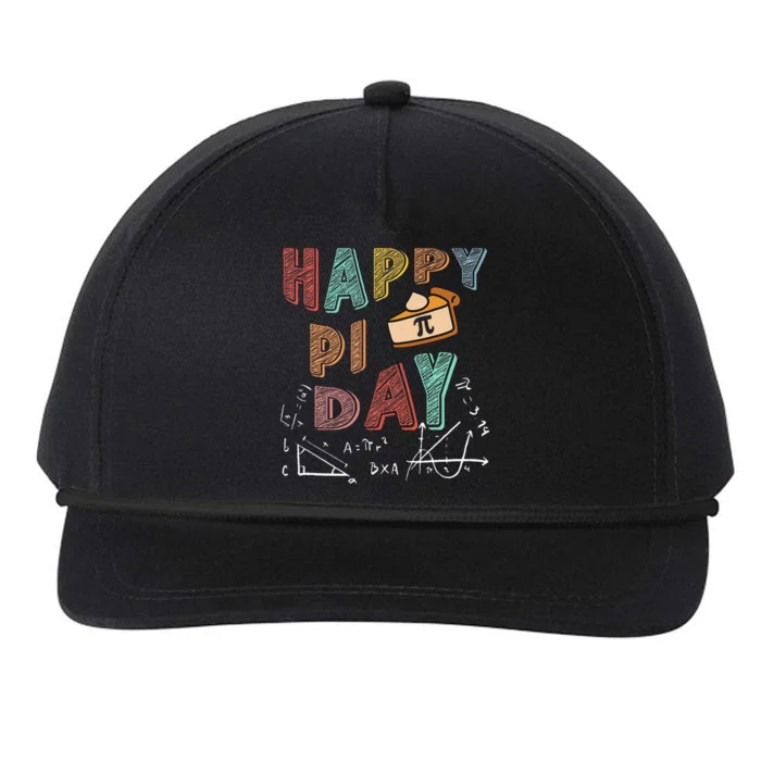 3.14 PI Day Pie Day Pi Symbol For Math Lovers Snapback Five-Panel Rope Hat