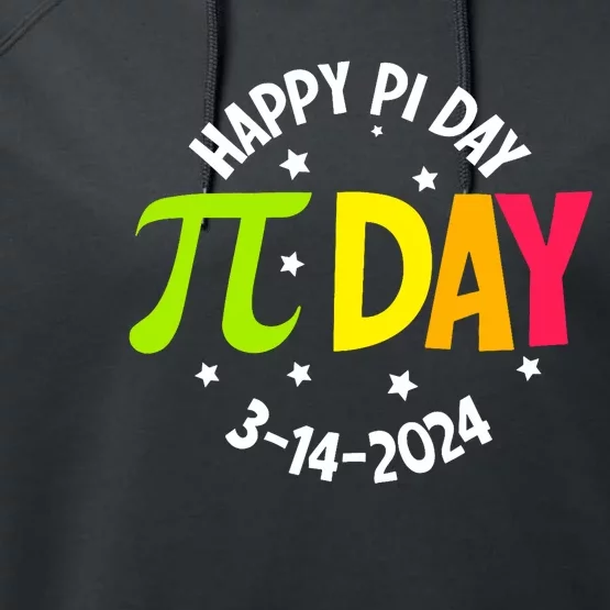 3.14 Pi Day Pie Day Pi Symbol For Math Lovers Performance Fleece Hoodie