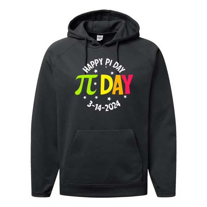 3.14 Pi Day Pie Day Pi Symbol For Math Lovers Performance Fleece Hoodie