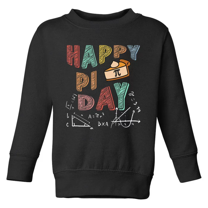 3.14 PI Day Pie Day Pi Symbol For Math Lovers Toddler Sweatshirt