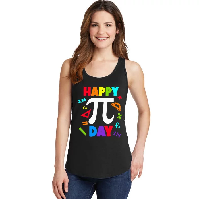 3.14 PI Day Pie Day Pi Symbol For Math Lovers Ladies Essential Tank