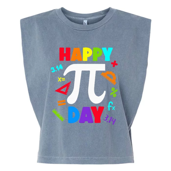 3.14 PI Day Pie Day Pi Symbol For Math Lovers Garment-Dyed Women's Muscle Tee