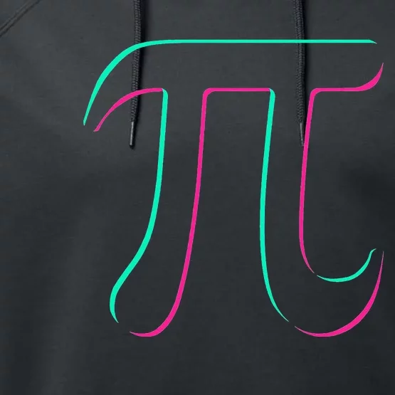 3.14 Pi Digits Glitch 3.14 Pi Math Teacher Happy Pi Day Performance Fleece Hoodie