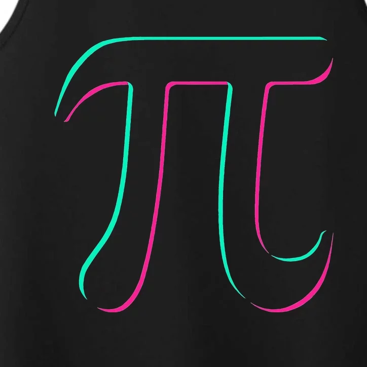 3.14 Pi Digits Glitch 3.14 Pi Math Teacher Happy Pi Day Performance Tank