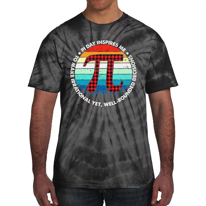 3.14 Pi Digits Vintage 3.14 Pi Math Teacher Happy Pi Day Tie-Dye T-Shirt