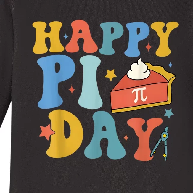 3.14 Pi Day Pie Day Pi Symbol For Math Lovers Baby Long Sleeve Bodysuit