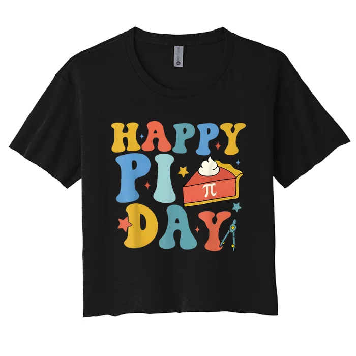 3.14 Pi Day Pie Day Pi Symbol For Math Lovers Women's Crop Top Tee