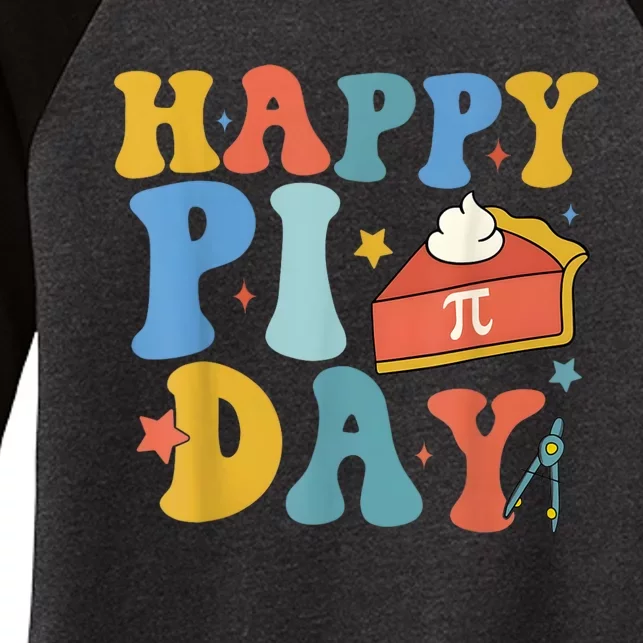 3.14 Pi Day Pie Day Pi Symbol For Math Lovers Women's Tri-Blend 3/4-Sleeve Raglan Shirt