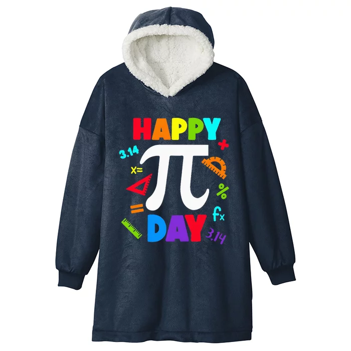 3.14 PI Day Pie Day Pi Symbol For Math Lovers Hooded Wearable Blanket