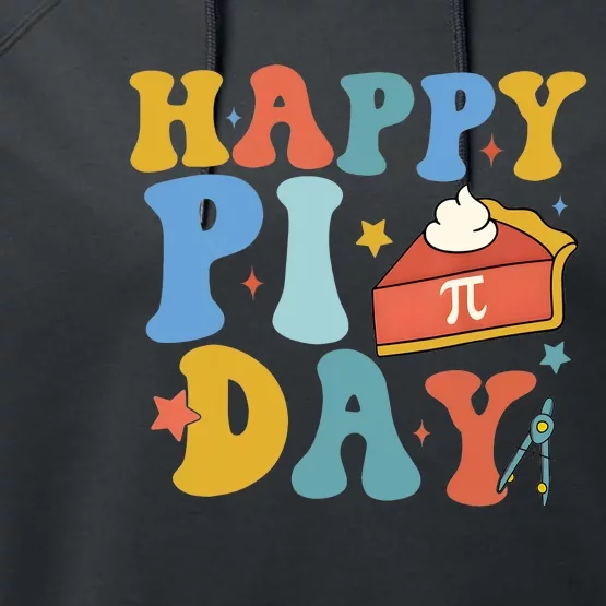 3.14 Pi Day Pie Day Pi Symbol For Math Lovers Performance Fleece Hoodie