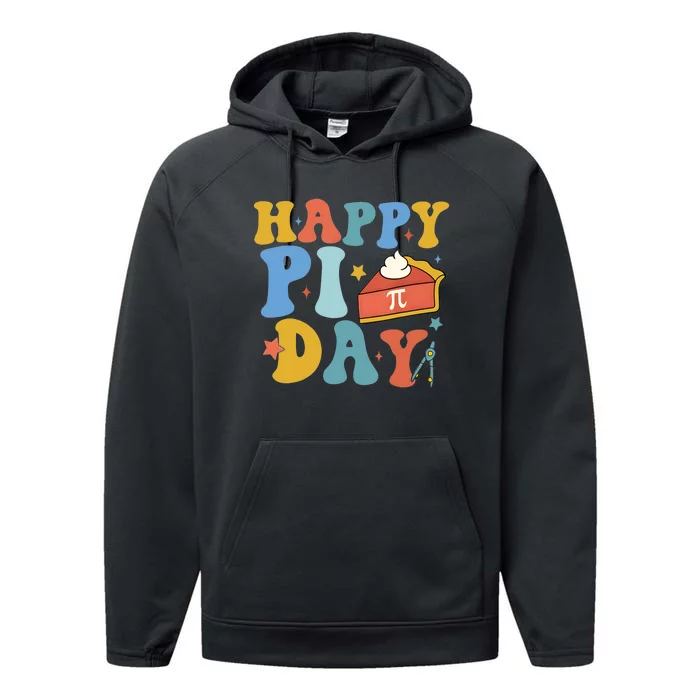 3.14 Pi Day Pie Day Pi Symbol For Math Lovers Performance Fleece Hoodie