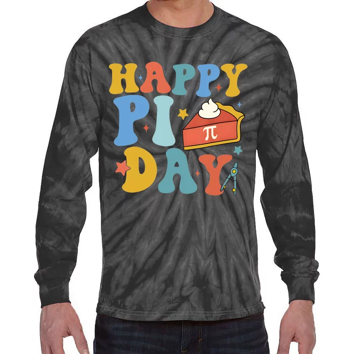 3.14 Pi Day Pie Day Pi Symbol For Math Lovers Tie-Dye Long Sleeve Shirt