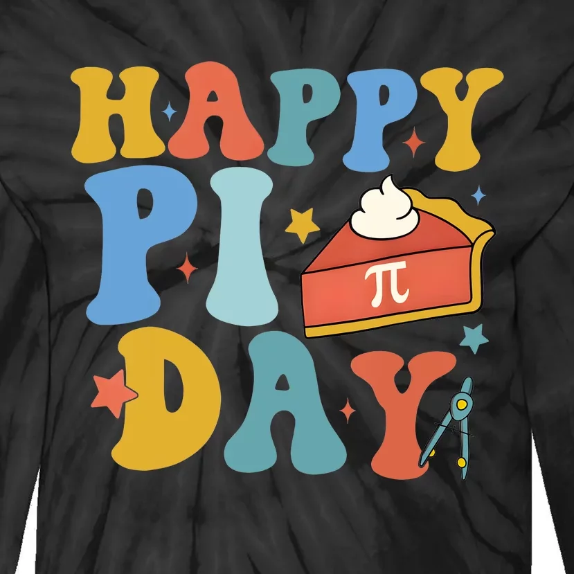 3.14 Pi Day Pie Day Pi Symbol For Math Lovers Tie-Dye Long Sleeve Shirt