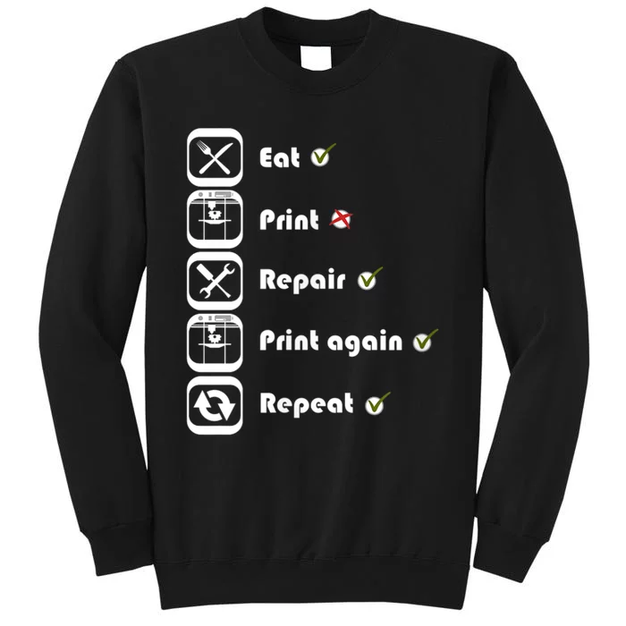 3D Printing Eat Print Repeat I 3D Printer Sweatshirt