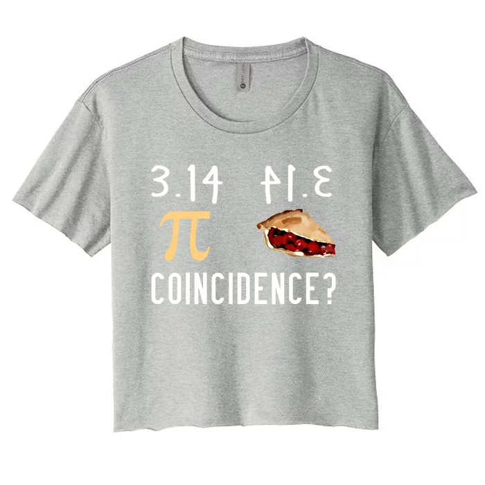 314 Pie Funny Pi Day Gift Women's Crop Top Tee