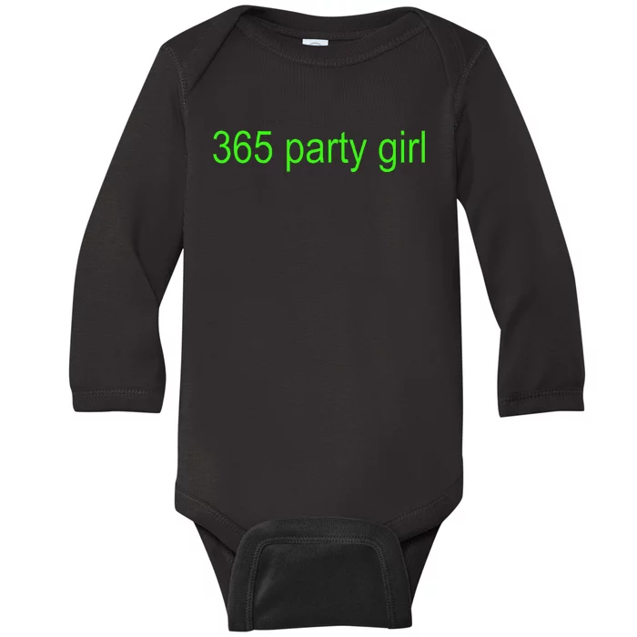 365 Party Girl Brat Baby Long Sleeve Bodysuit