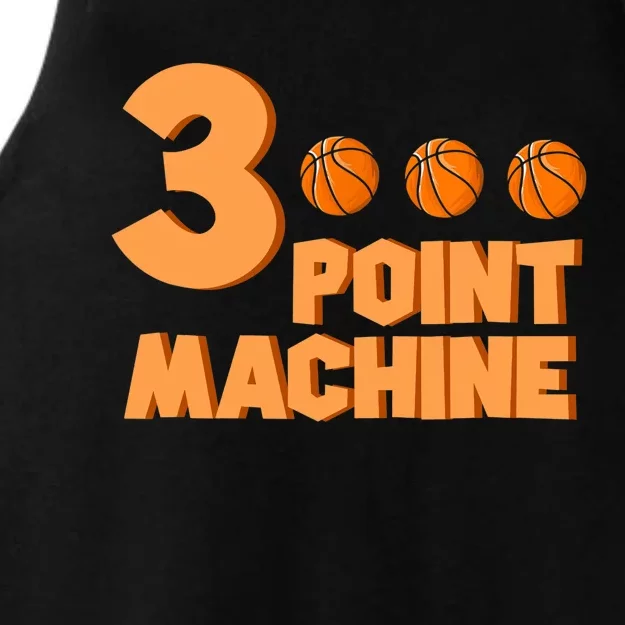 3 Point Machine - Three Point Shooter Ball - Basketball Ladies Tri-Blend Wicking Tank