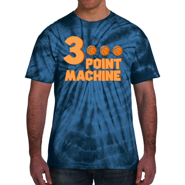 3 Point Machine - Three Point Shooter Ball - Basketball Tie-Dye T-Shirt