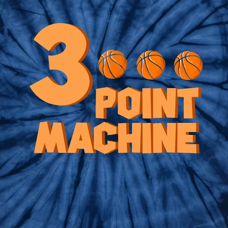 3 Point Machine - Three Point Shooter Ball - Basketball Tie-Dye T-Shirt