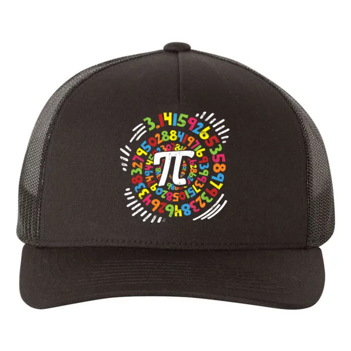 3.14 Pi Pop Art Spiral Math Science Geek Pi Day STEM Teacher Yupoong Adult 5-Panel Trucker Hat