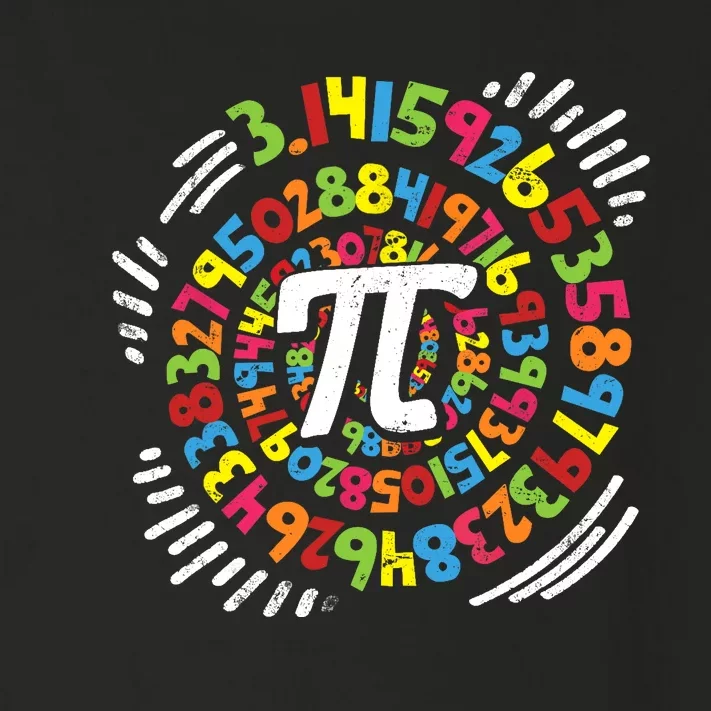 3.14 Pi Pop Art Spiral Math Science Geek Pi Day STEM Teacher Toddler Long Sleeve Shirt