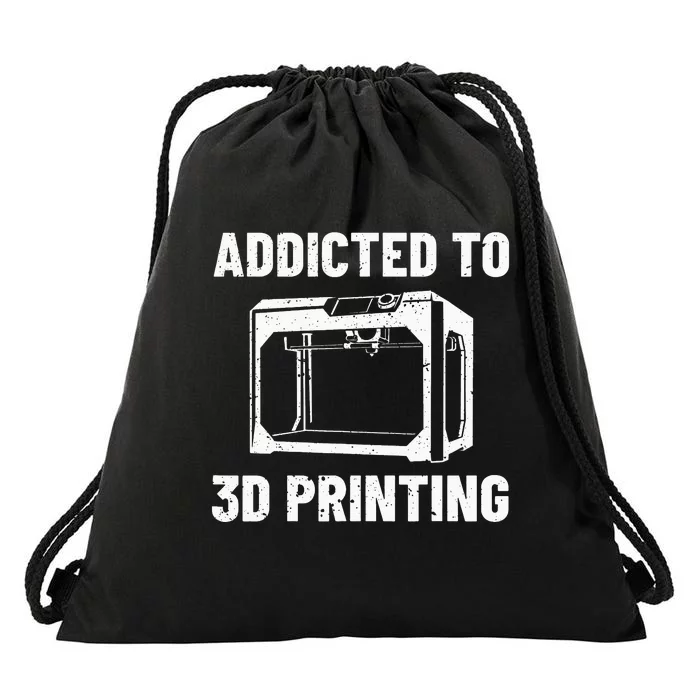 3D Printer Tee idea for Geeks 3D Printing Drawstring Bag