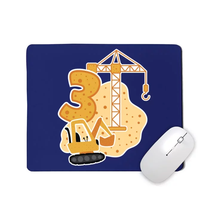 3rd Birthday Construction Mousepad