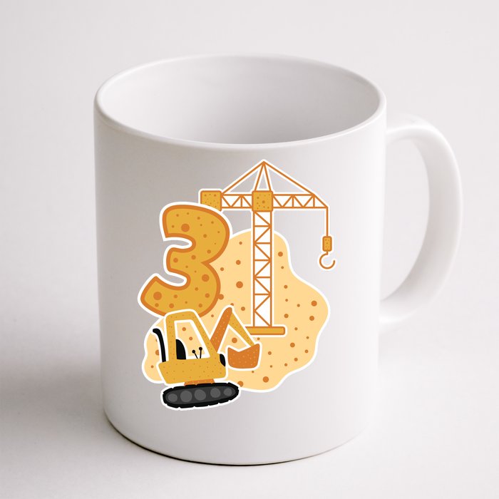 3rd Birthday Construction Front & Back Coffee Mug