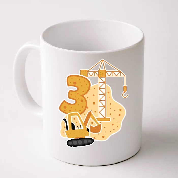 3rd Birthday Construction Front & Back Coffee Mug