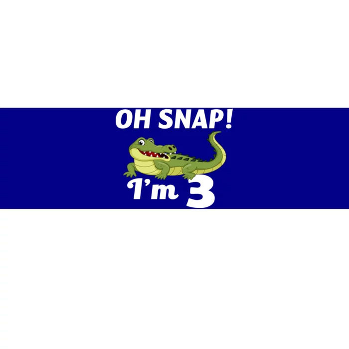 3rd Birthday Oh Snap Im 3 Bumper Sticker