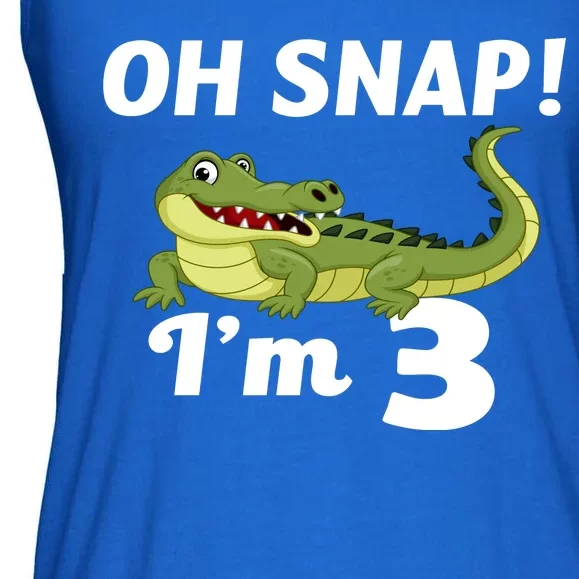 3rd Birthday Oh Snap Im 3 Ladies Essential Flowy Tank