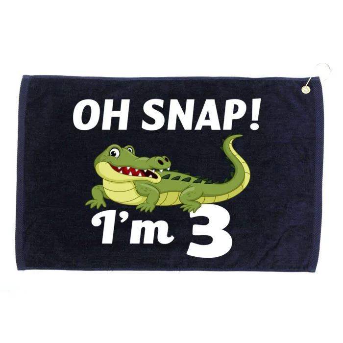 3rd Birthday Oh Snap Im 3 Grommeted Golf Towel