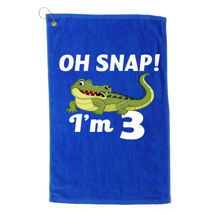 3rd Birthday Oh Snap Im 3 Platinum Collection Golf Towel