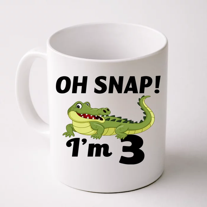 3rd Birthday Oh Snap Im 3 Front & Back Coffee Mug