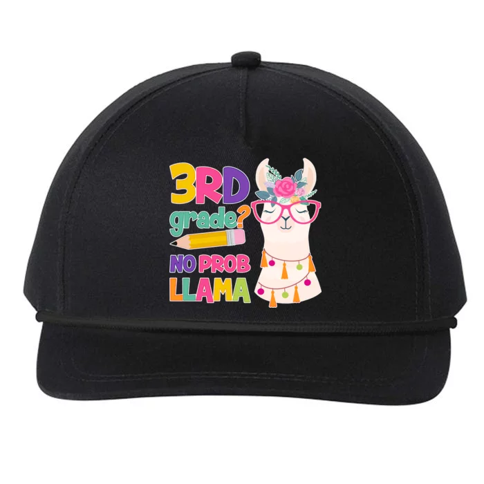 3rd Grade? No Prob Llama Snapback Five-Panel Rope Hat