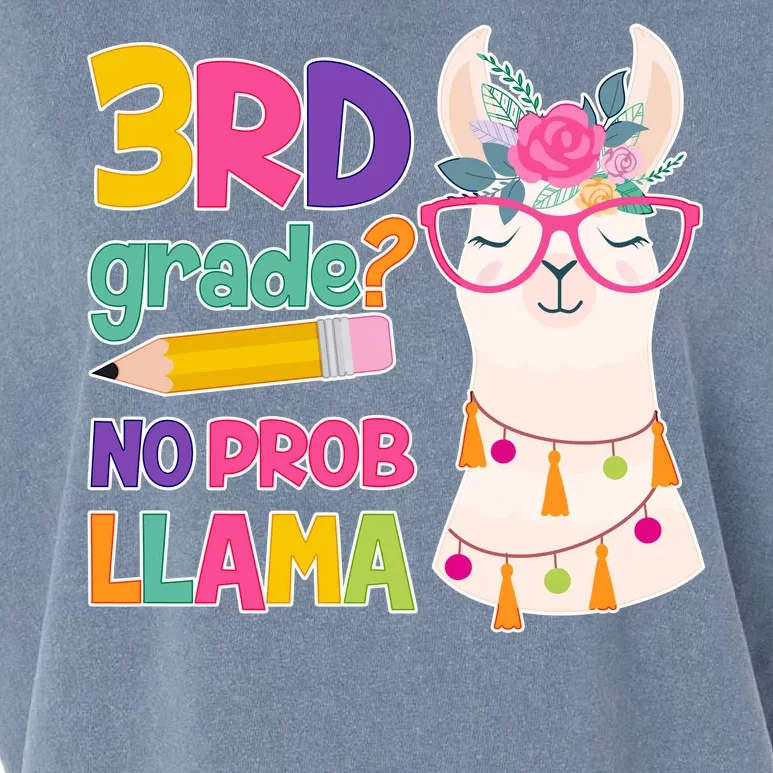 3rd Grade? No Prob Llama Garment-Dyed Women's Muscle Tee