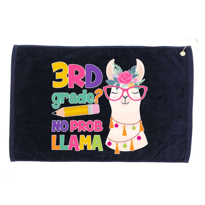 3rd Grade? No Prob Llama Grommeted Golf Towel